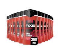 AXE - Gel Douche Homme 5en1 Sport Refresh - 24h Hydratant - 87% d'Ingrédients d'origine naturelle - parfum menthe arctique et épices (lot de 12x 250ml)