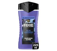 AXE Gel Douche Homme Collection Prestige Blue Lavender - 12h de fraîcheur - parfum infusé aux huiles essentielles de lavande, menthe et ambre - Agents hydratants 100% d’origine végétale - 225ml
