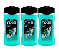 Axe Gel Douche Ice Chill 3 X 250ml 3in1 -körper -gesicht - Haare- Menthol Parfum