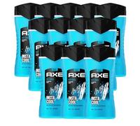 Axe Ice Chill Lot de 12 gels douche et shampoing 3 en 1 pour une fraîcheur longue durée et un parfum après la douche testé dermatologiquement 250 ml