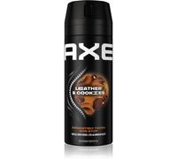3x Axe Collision Cuir + Biscuits Déodorant & Bodyspray Toute la Journée Fresh chaque 150ml