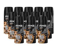 AXE Lot de 12 déodorants en spray pour le corps Leather & Cookies - Pour homme et homme - 12 x 150 ml - Sans aluminium (12 produits)