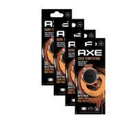 AXE Lot de 4 mini désodorisants à clip pour grille d'aération - Éliminateur d'odeurs - Purificateur d'air offrant un parfum durable (1,9 ml - Tentation foncée)