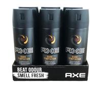 Axe Lot de 6 déodorants en spray pour homme Dark Temptation 150 ml