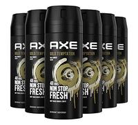 AXE Lot de 6 déodorants en spray pour le corps Gold Temptation 150 ml