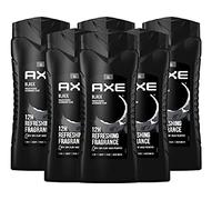 AXE Lot de 6 gels douche et shampoing 3 en 1 Black XL pour une fraîcheur et un parfum durables - Pour homme et femme - Gel douche pour le corps du visage - Testé dermatologiquement (6 x 400 ml)