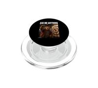 Axe Me Anything de Hache Bûcheron Lanceur de Hache T-Shirt PopSockets PopGrip pour MagSafe