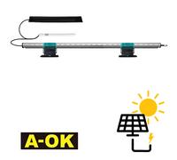 Axe motorisé solaire AOK pour volet roulant