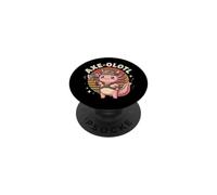 Axe-olotl Axolotl Hache PopSockets PopGrip Adhésif
