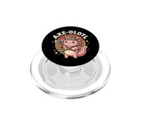 Axe-olotl Axolotl Hache PopSockets PopGrip pour MagSafe