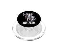 Axe-olotl Axolotl Hache PopSockets PopGrip pour MagSafe