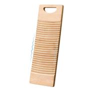 Axe pour laver le linge - Petite latte en bois, outil de lessive naturel et écologique, laveuse durable | Panneau de nettoyage des vêtements avec motif ondulé pour le lavagg