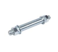 Axe pour Roue de brouette 20mm pour ref 760189 - Acier galvanisé - Longueur 150mm - Largeur moyeu 90mm - pour Roues de brouette