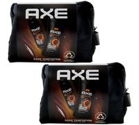 Axe Sombre Tentation Set de Cadeau Avec Trousse Rangement 2 X 150ml Deo + 250ml