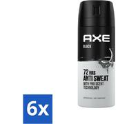 Axe Spray Anti-Transpirant Noir 150 ml - Pack avantage - 6 pièces