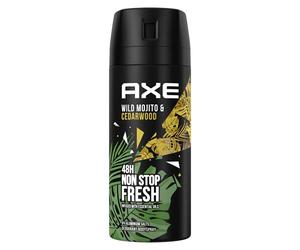 Axe - Spray corporel Wild longue durée parfum Green Mojito and Cedarwood (mojito vert et bois de cèdre), sans sels d'aluminium