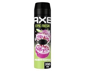 Axe Suprême Déodorant Homme Spray Epic Fresh 48h Fraîcheur & Parfum 200ml | 48h de Protection Anti-Odeurs et Fraîcheur, Parfum Pamplemousse et Ananas tropical, Renforcée en Actifs de Zinc