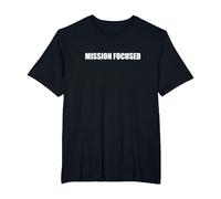 Axé sur la Mission T-Shirt, Homme Grandes Tailles, Noir, 3X Tall
