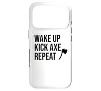 Axe Throwing Party Decorations AX Wake Up Kick Axe Repeat Coque pour iPhone 17 Pro