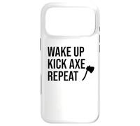 Axe Throwing Party Decorations AX Wake Up Kick Axe Repeat Coque pour iPhone 17 Pro Max