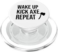 Axe Throwing Party Decorations AX Wake Up Kick Axe Repeat PopSockets PopGrip pour MagSafe