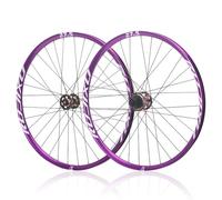 Axe Traversant Boost Vélo Tout Terrain/AM/DH Roue 26/27,5/29in Roues Avant Et Arrière Jante en Alliage D'aluminium Frein À Disque Moyeux 32H pour 7-12 Vitesses(Colored,29in)
