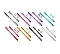 Axe traversant en alliage d'aluminium de 12 mm pour vélos de route conçu pour supporter les fixations de roue AD350 AD300 AD500 RT380 RS360 RS450 (bleu)