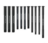 Axe traversant pour vélo de rechange, avant/arrière, 12/15 mm, alliage d'aluminium noir, design léger, comprend 1 essieu (Φ15 x 125 x M15 (Φ12 x 171 x M12 (P1,75) x 19 L)