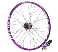 Axe Traversant Roues Avant/arrière 26/27,5/29 Pouces HG Paire De Roues for VTT Jeu De Roue À Frein À Disque Alliage D'aluminium Jante 32H 7-12S AM DH(Rear 150 * 12mm,Colorful_26")