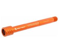 Axe traversant wolf tooth pour fourche fox 36 38 boost 15x110 mm orange