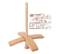 Axe turc - Outil ergonomique en bois pour une main lisse, design équilibré avec bras amovibles pour un rangement facile, arbre de précision + système de rotation stable,