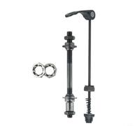 Axe Vélo pour Avant Arrière Acier 25mm pour QR Axe Vélo pour | Acier pour robuste, roulements 25mm, compatible QR, pour avant 10.8cm, arrière 14.5cm, mat