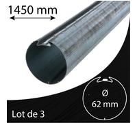 Axe volet roulant Deprat 62 x 0.6 mm - 1450 mm - lot de 3