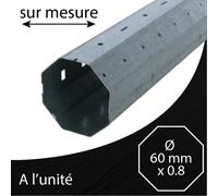 Axe volet roulant - Octogonal 60 x 0.8 sur mesure