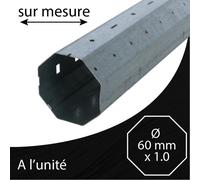 Axe volet roulant - Octogonal 60 x 1 sur mesure