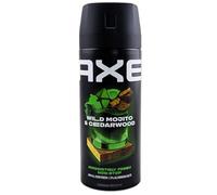 Axe WILD MOJITO Déodorant Spray 48H 0% Alu Sans Aluminium 1 x 150 ml