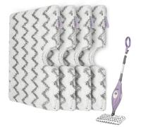 AXEGY Lot de 4 tampons de rechange en microfibre pour balai vapeur Shark S3500 Series S3501 S3601 S3550 S3601D S3801 S3901 S3901D SE450