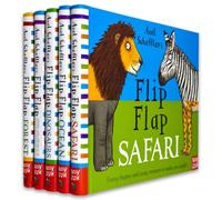 Axel Scheffler's Flip Flap Series 5 Books Collection Set Pack 2 (Safari, Ocean, Dinosaurs, Frozen & Forest)