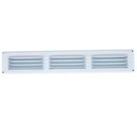 AXELAIR Grille aluminium blanche - Moustiquaire 300x100mm - VMC et ventilation