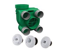 AXELAIR HYGRO ARIANT - Kit Hygro B VMC simple flux hygroréglable + bouches piles - VMC et ventilation