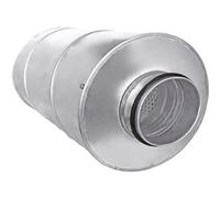 AXELAIR Piège à son - Isolé laine de verre - 50mm 0,6m - Ø200 - VMC et ventilation