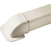 AXELAIR Sortie Murale coudée pour goulotte Ivoire - 140x90 - Climatisation