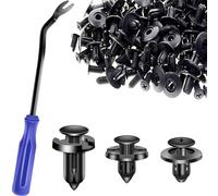 AXELECT Lot de 100 clips de rivets en nylon pour pare-chocs - 7 mm, 8 mm, 10 mm - Compatible avec Subaru - Mise à niveau OEM pour 90914-0007, 90913-0067 et 90914-0051 + 1 outil universel de retrait de fixation