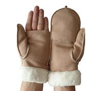 AXELENS Mitaines Gants Chauds Homme D’hiver Moufles Ouvrables Élégantes Confortables Taille Unique L/XL