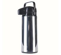 axentia 263255 Bouteille Isotherme à Pompe en Acier Inoxydable 1,9 l