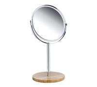 Axentia 282806 Miroir Rond sur Pied en Bambou 17 cm