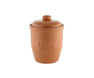 Axentia 820423 Pot Multi-Usage en céramique avec Couvercle Marron 10 l