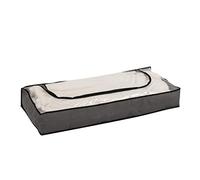 axentia Armoire sous-lit Sofia, Sac de Rangement Pratique en Textile Non Tissé, Commode sous Lit, env. 100 x 15 x 45 cm, Gris