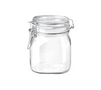 Axentia Bormioli Rocco Bocal Sterilisation Fido Volume : 0.75L (1 unité) | Récipient hermétique avec couvercle à pince et joint en caoutchouc, boîte en verre pour pâtes, riz, farine et garde-manger
