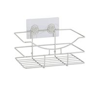 axentia Étagère Murale Nice en Acier Inoxydable argenté - Accessoires de Salle de Bain avec Autocollants de Fixation - Charge maximale : env. 6 kg - 15 x 10,5 x 23,5 cm